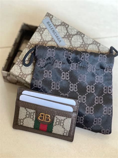 balenciaga x gucci card holder